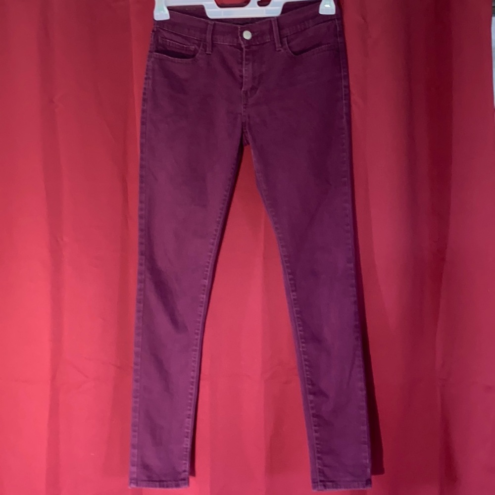 Levi’s Maroon Super Skinny Jeans